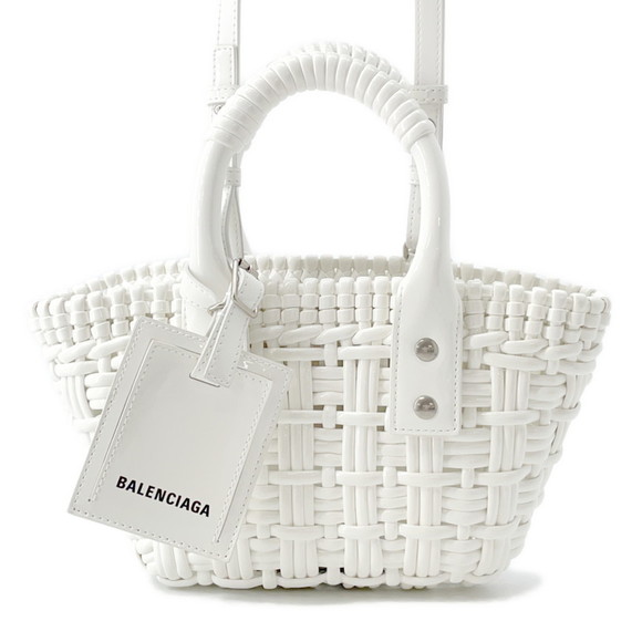 Balenciaga Bistro XXS Patent Leather Handbag 678028 BALENCIAGA 2-Way White - Picture 1 of 10